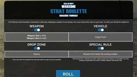 warzone strat roulette|How To Use COD: Warzone Strat Roulette For Extra .